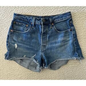 Levis Womens 501 Denim Shorts Size 27